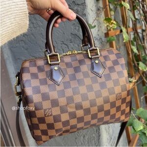 Louis Vuitton Damier Ebene Speedy Bandoulière 25
